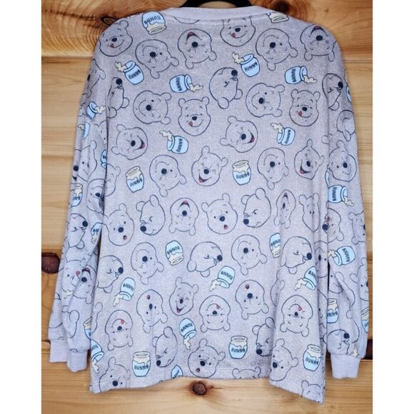 Disney Winnie The Pooh Lightweight Pajama Top Women’s L Long Sleeve Pj Top - Picture 6 of 9